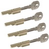 BASI Set of 4 Keyhole Locks for Room Doors BB