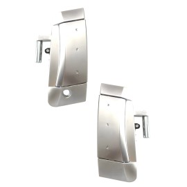 DELPA L & R Outside Outer Exterior Door Handle "Satin" for 2003 thru 2009 Nissan 350Z