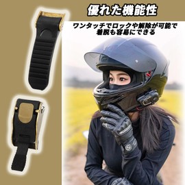 DELUXEFOX Motorcycle Helmet Pull Buckle, Motorcycle Helmet Plastic Pull Buckle, Bike Helmet, Speed Clip, Easy to Install, Adjustable, Flexible Electroplated Copper Buckle, Multifunctional Chin Strap,