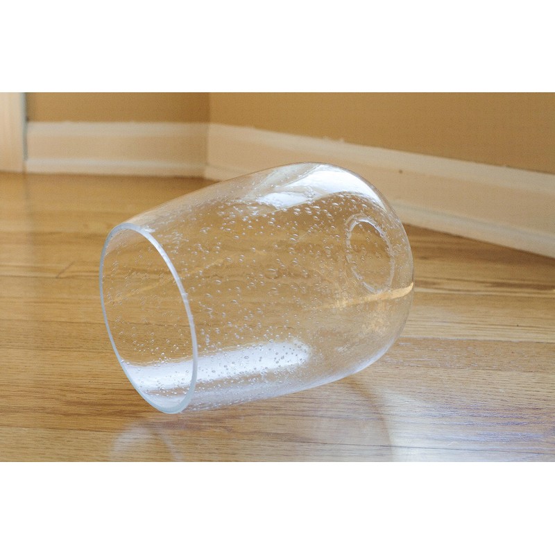 Bubble Glass shade, LEDupdates 3 Pack 5" wide Clear Seeded