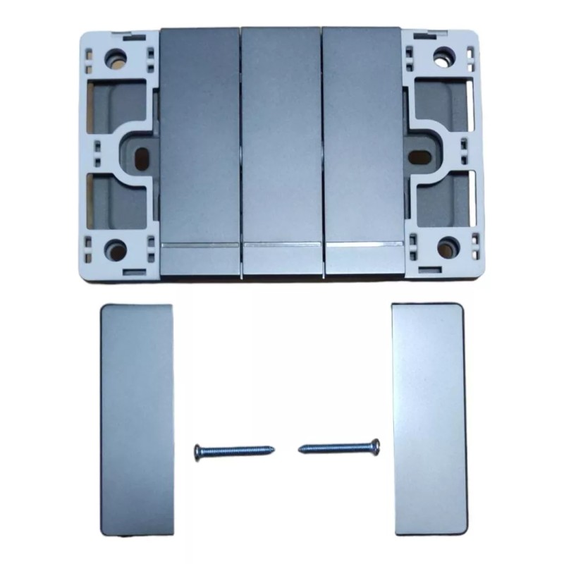 CL Placa Armada De 3 Apagadores De Escalera Interruptor Deluxe