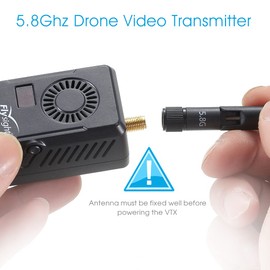 Flysight Black Mamba 5.8Ghz FPV Video Transmitter 40CH Wireless Audio Video FPV Vtx Transmitter for RC Drone MultiTotor Quadcopter (SMA ANT 6-28V,NOT for Gopro)