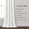 Lush Decor Single Window Curtain Panel White 95 by 54-inch