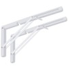 Folding Shelf Brackets 2 Pack,Heavy Duty Triangle Shelf Bracket for