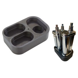 ForteFabrica Accessories Stand Holder Organizer for KitchenAid Pasta Cutter Roller (KSMPRA) - Gray