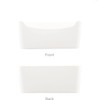Small- 8 Pack White Plastic Storage Bins for Shelves, Closet