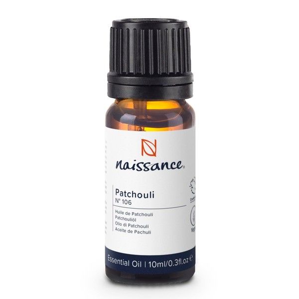 Naissance Patchouli Essential Oil (no. 106) 10ml - Pure, Natural, Cruelty Free, Vegan and Undiluted - to for Aromatherapy & Diffusers