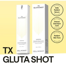 CELL IN SHOT Tranex Gluta Shot Serum – Enhances Skin Clarity and Radiance for Glass Skin - Tranexamic Acid and Glutathione Facial Serum, 1.69 fl.oz. (50 ml)