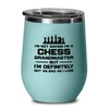 Chess Teal Wine Tumbler 12oz - not as bad as