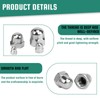 BACSHBY Pack of 5 Acorn Nuts M12 Stainless Steel A2