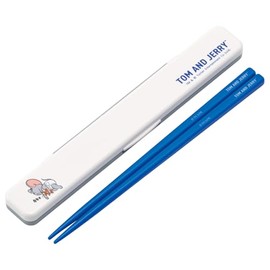 Skater Chopsticks and Case Set for Adults, Antibacterial, 7.1 in (18 cm), No Clatter Sound, Made in Japan, Tom and Jerry, Nap Time ABC3AG-A