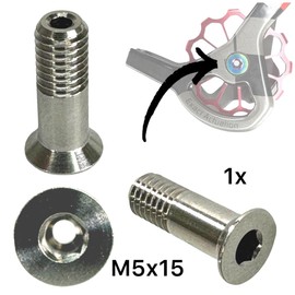 F26 Titanium M5 x 15 mm Gear Pulley SL Screws (Natural)