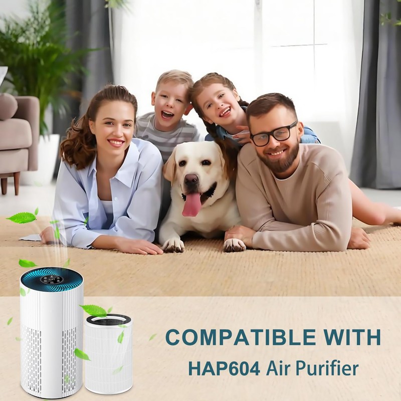 HOAXCINN Replacement Filter Compatible With ECOSELF HAP604 Air Purifiers, 3-In-1