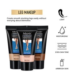 Waterproof Leg Makeup No Transfer,Full Coverage Body Concealer for Legs, Vein Cover-Up Cream, Even Skin Tone, Natural Tan Finish, Instant Tanning Flawless Legs,Body Foundation (#01 FAIREST GLOW, 30ML)