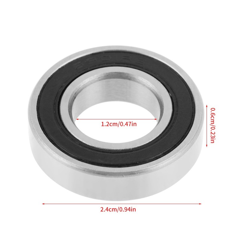 10 PCS 6901-2RS Ball Bearings, Steel and Double Rubber Sealed