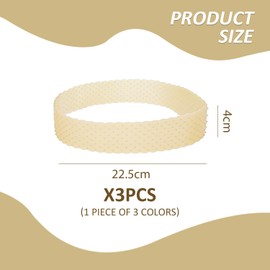 3 Stücke Silikonperückengurt, Weich Und Komfortabel, Elastisches Stirnband Gegen Schlitten, Kreative Haarzubehör, Universell Für Männer Und Frauen Und Dekoration Mit Fester Frisur.