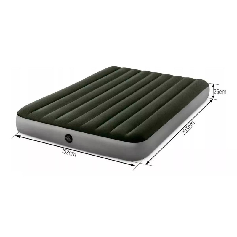 Intex Colchón Inflable Alto 2 Personas Queen 152cmx203cm Cómodo Color