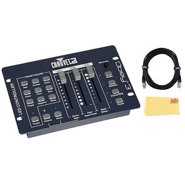 Chauvet DJ Obey 3 3-Channel DMX LED Light Controller Bundle with 25 ft. DMX Cable and Austin Bazaar Polishing Cloth
