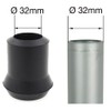 Pack of Four 32mm (1 1/4") Extra Heavy Duty Rubber