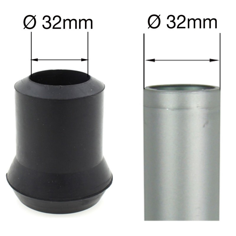 Pack of Four 32mm (1 1/4") Extra Heavy Duty Rubber