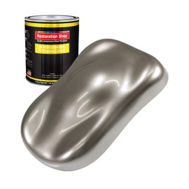 Restoration Shop - Firemist Pewter Silver Acrylic Enamel Auto Paint - Quart Paint Color Only - Professional Single Stage High Gloss Automotive, Car, Truck, Equipment Coating, 2.8 VOC