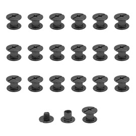 JJWNMLL 20 Sets Chicago Screw Posts, Rivet Chicago Binding Screws, Metal Rivet Replacement Repair for Bags, Collar, Harness, Luggage, Purse, Dog Lead, Backpack, Belt