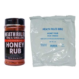 Heath Riles BBQ Honey Rub Combo with Refill Bag (1 Rub, 1 Refill Bag), Competition Winning Products from Pitmaster Heath Riles