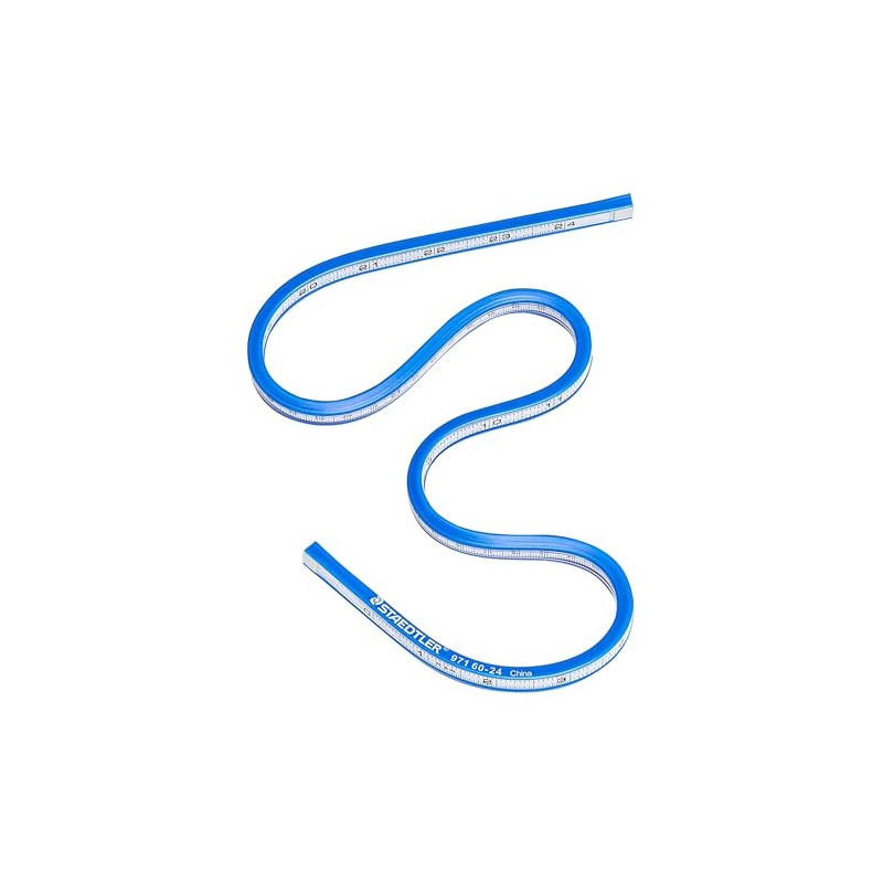 Staedtler Flexible Curve with Inch and Metric Scale Markings, 24