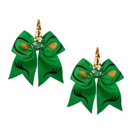 WOONEKY 2pcs Girls Hair Clips Hair Bows Ribbons Alligator Clip Barrettes for Women