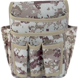 TRUSCO TCM-W24 Digital Desert Camouflage Waist Bag, 2 Tiers with Pliers and Screwdriver Inserts