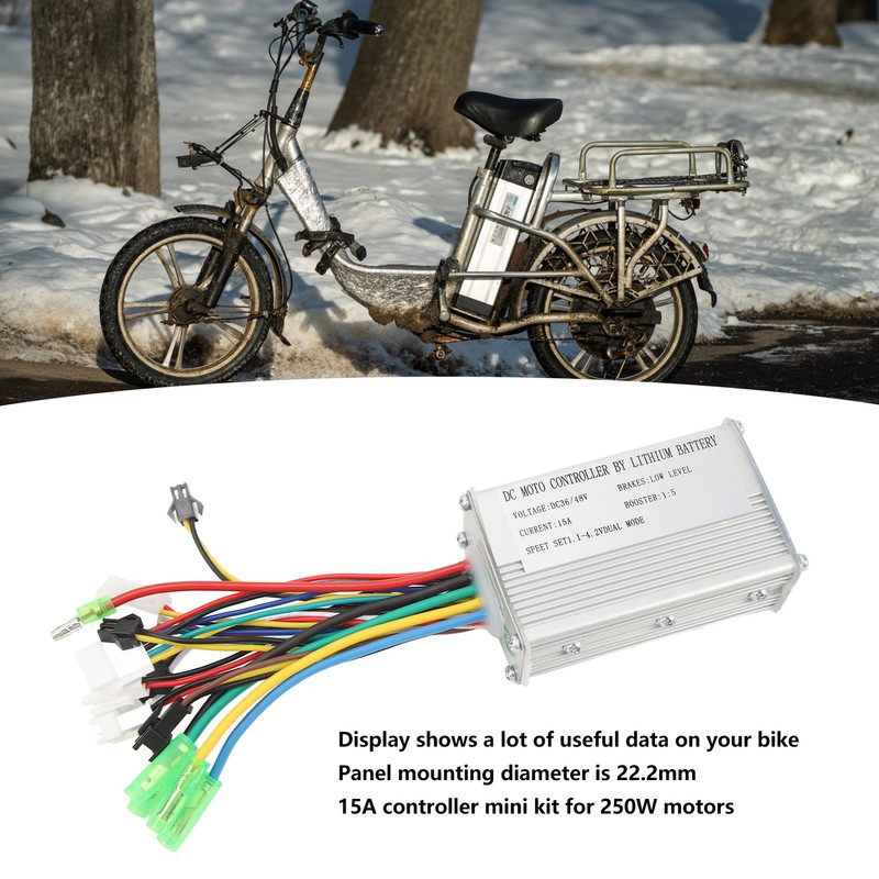 Electric Bicycle Lithium Battery Conversion Kit 15A Controller with SM