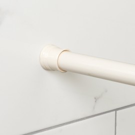 Zenna Home 505F, Tension Shower Curtain Rod, 44 to 72-Inch, Cashmere