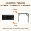 TEMI Small Computer Desk Folding Table - No Assembly, Compact