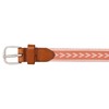 Eddie Bauer Women's Cascade Woven Belt with Metal Buckle, Coral,