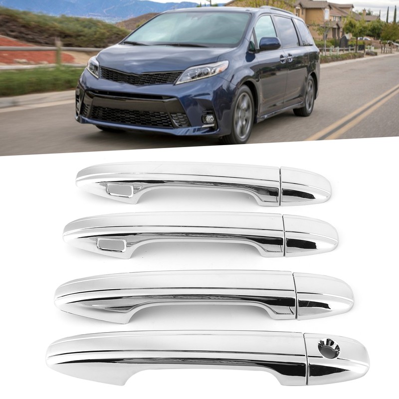 Car Door Handle Covers Trims Electroplating Decoration Fit for Sienna