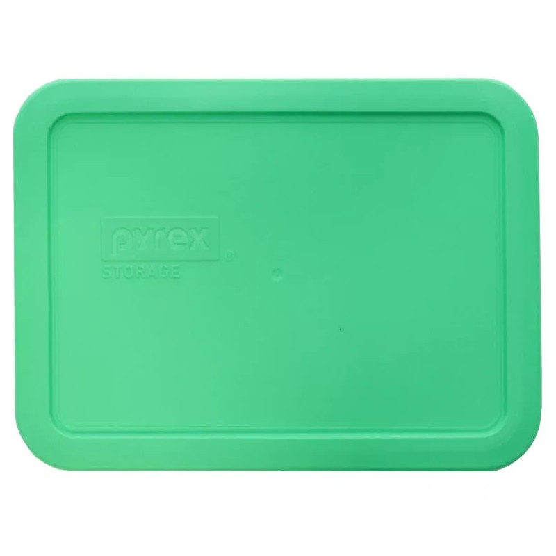 Pyrex 7210-PC 3-cup Bright Green Food Storage Lid Covers (2-Pack)