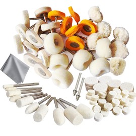 78 Pcs Polishing Buffing Wheel Set for Dremel Polishing Kit Felt Wool Cotton 1/8inch Shank Pad Rotary Tool Accessories