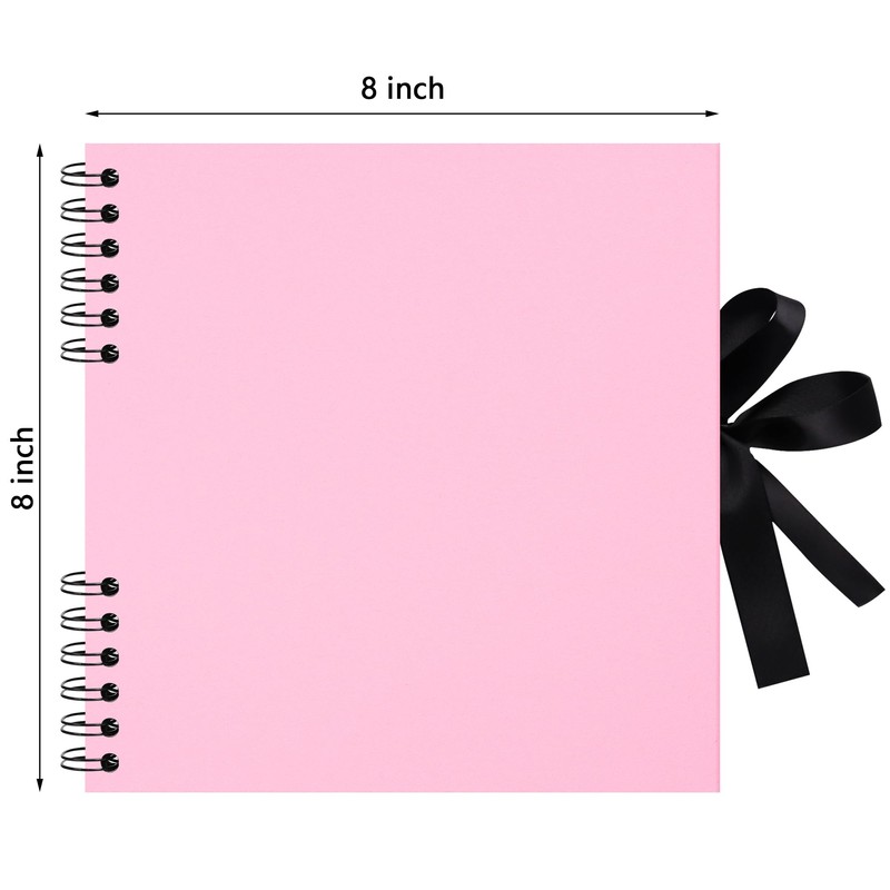 8x8 inch Scrapbook Photo Album DIY Picture Book 40 Pages,