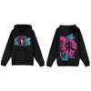 Naruto Shippuden Itachi Paint Background Men's Black Sweatshirt-Medium