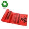 APQ Pack of 25 Red Biohazard Waste Bag Liners 40