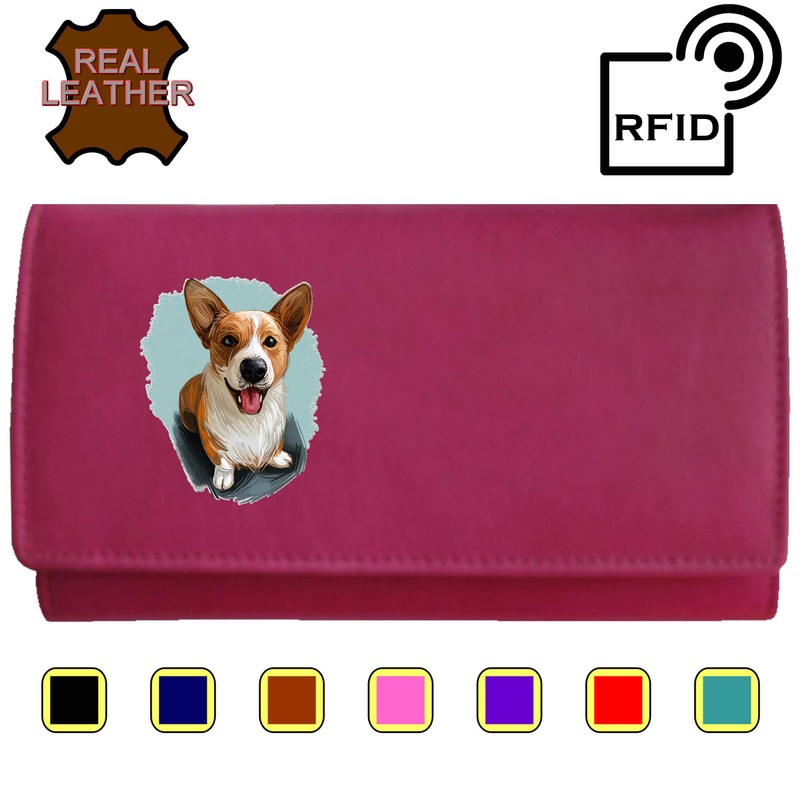 Klassek Welsh Cardigan Corgi Womans Pink Purse Dog Lover Owner
