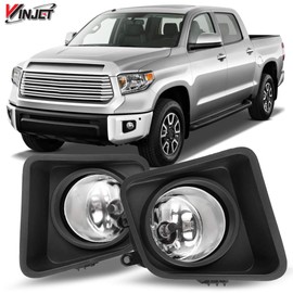 Winjet Fog Lights Assembly Compatible with [2014 2015 2016 2017 2018 2019 2020 Toyota Tundra] Driving Fog Lights + Switch + Wiring Kit