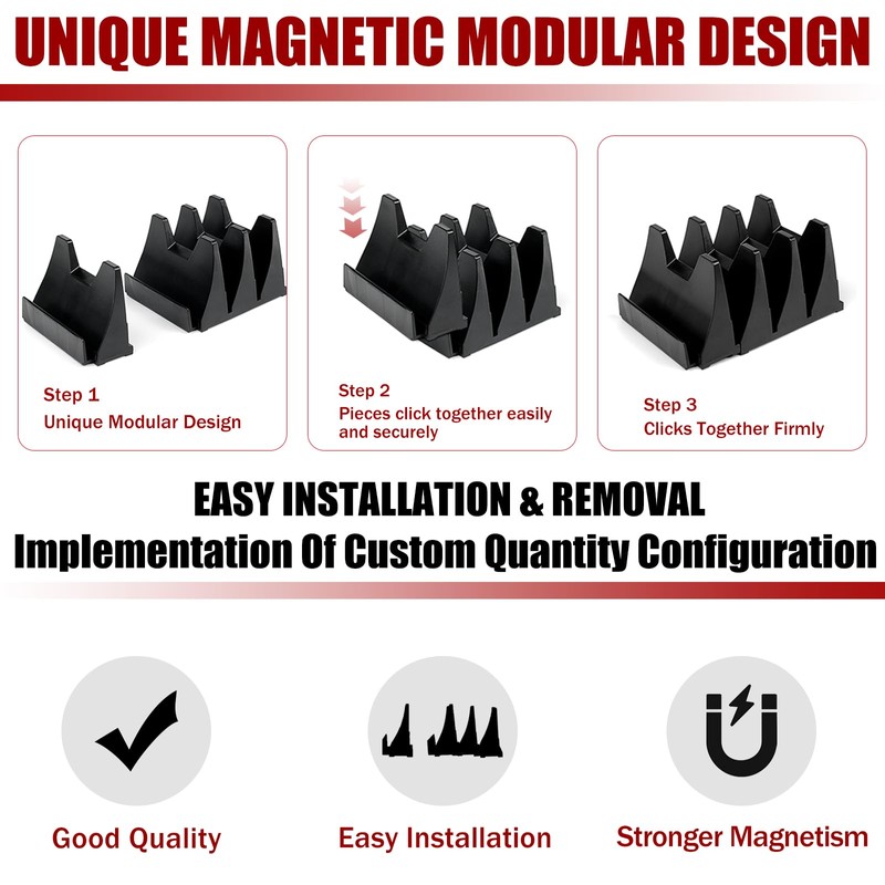 Monliful 48PCS Magnetic Modular Wrench Organizer Wrench Holder - Wrenchs