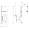 SOMA Window Hooks Transparent 20 mm Set of 20 for