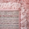 SAFAVIEH Vegas Shag Collection Area Rug - 5' Square, Pink,