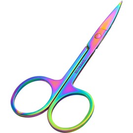 Nail Scissors - Stainless Steel - Curved Blade - for Manicure, Pedicure, Cuticle, Thick Toenails, Beard, Nose, Hair-Trimming - Unisex Grooming Nail Scissors for Toenails ﻿