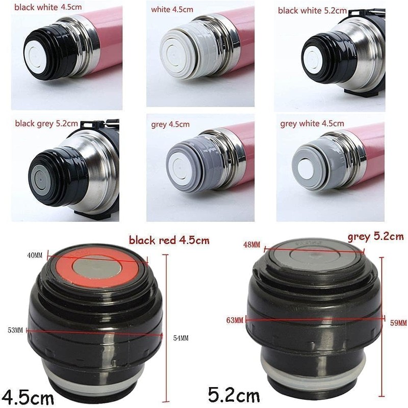 1 coperchio per thermos da 4,5 cm, per esterni, da