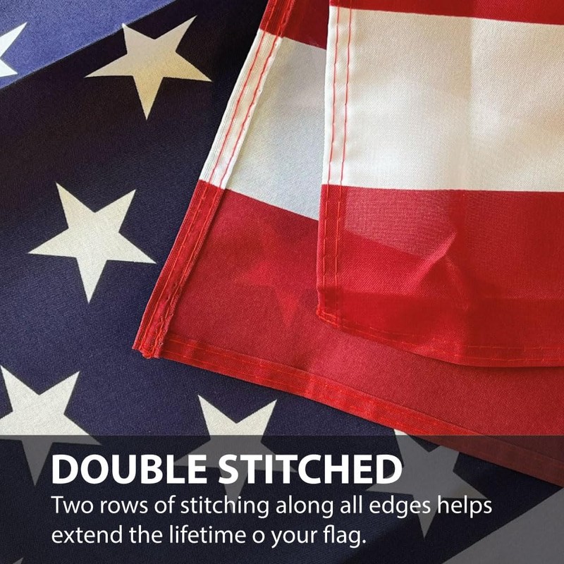 NWFlags Outdoor Heavy USA Flag 5ft x 3ft 110d Polyester
