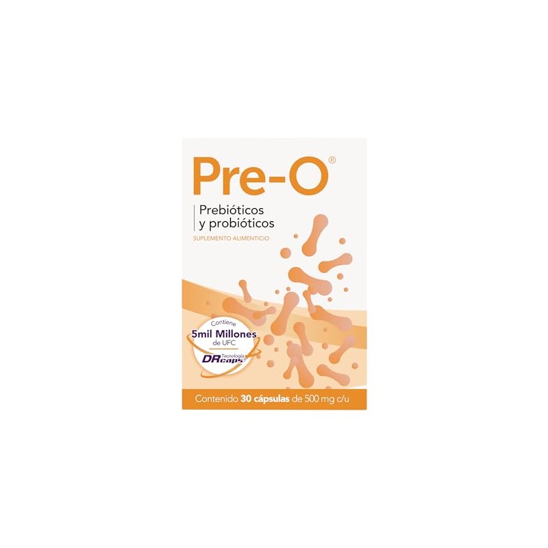 Bomuca - Pre-O 30 Cápsulas, Probióticos y Prebióticos, 5,000 millones