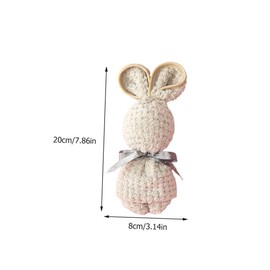 FELTECHELECTR 6pcs Multi-Function Towels Adorable Wash Towels for Easter Soft and Absorbent for Newborns and Everyday Use Bunny Design